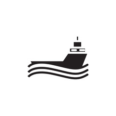 Ship icon Thin line art collection