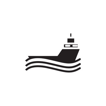 recommend clip art: Ship icon Thin line art collection