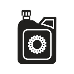 Sunflower oil icon Thin line art collection