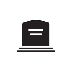 Tombstone icon Thin line art collection