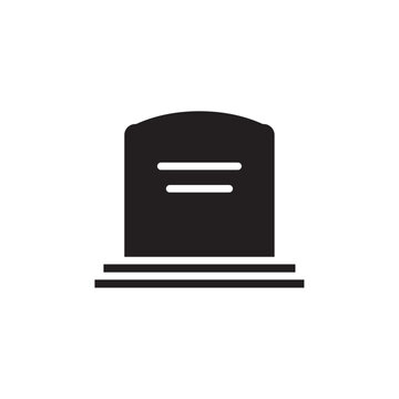 recommend clip art: Tombstone icon Thin line art collection