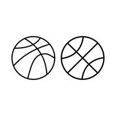 Basketball ball icon. Basketball icon set. Basketball icon vector for web and mobile app