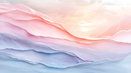 Modern abstract landscape serene digital art showcasing peaceful nature and artistic viewpoint