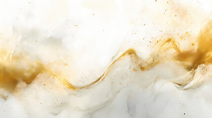 Contemporary art background. paint swirls in beautiful white and pastel colors, with gold powder. generative ai. Marble. Illustration