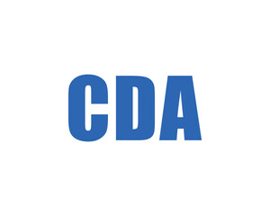 CDA logo design vector template. CDA