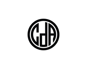 CDA logo design vector template. CDA