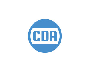 CDA logo design vector template. CDA