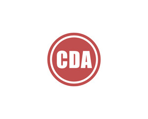 CDA logo design vector template. CDA