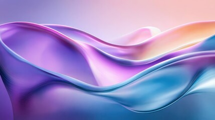 Iridescent Fluid Shapes Background Technology Art Design Abstract Waves