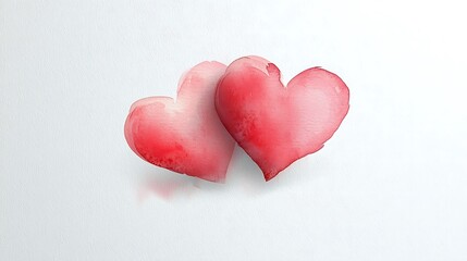 Fototapeta premium Valentine's day love concept minimalistic digital art with heart symbols close-up