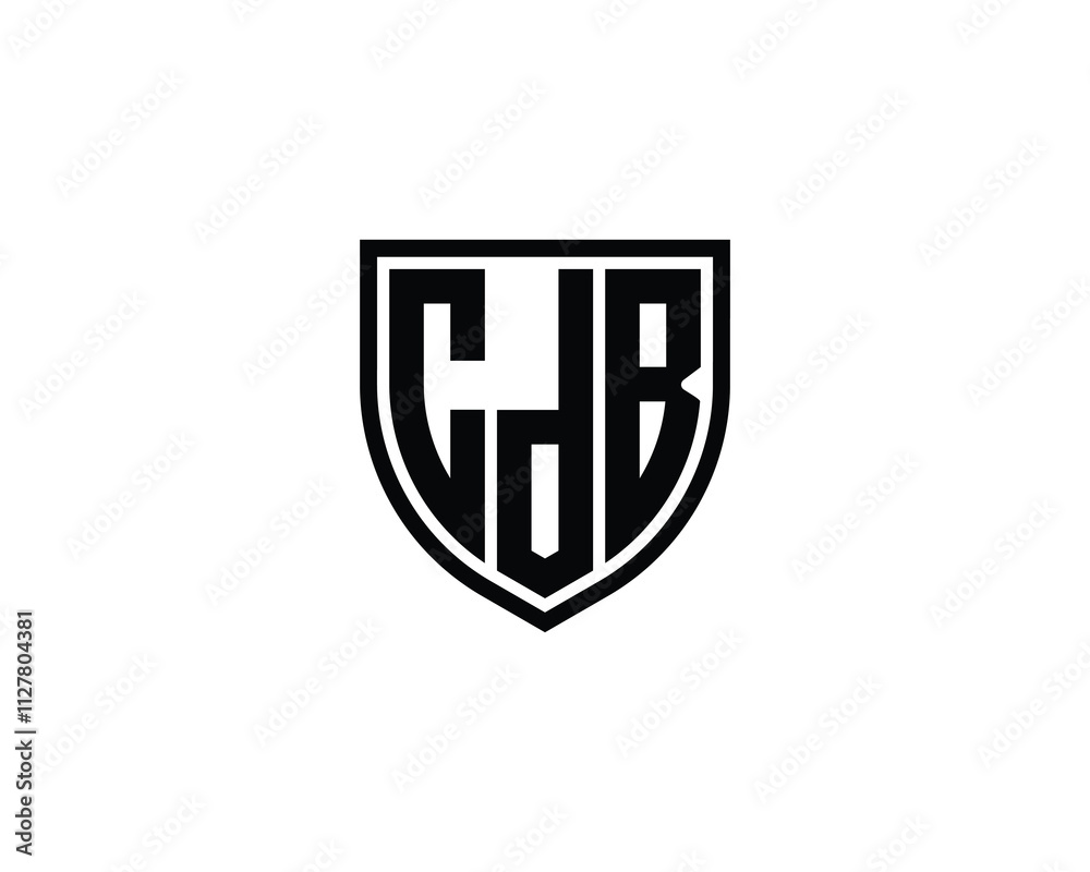 Fototapete CDB logo design vector template. CDB
