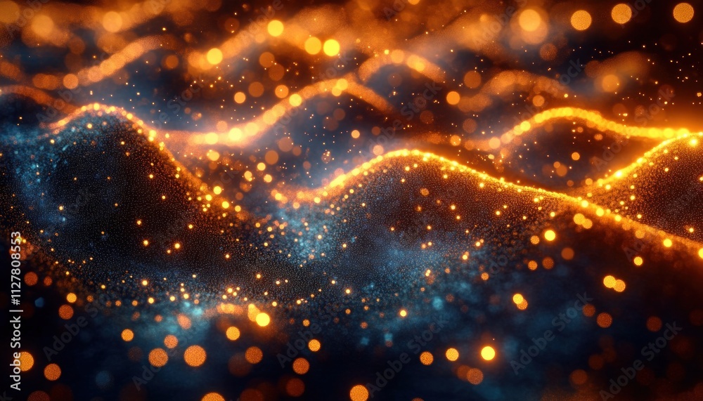 Aufkleber Digital Token Ecosystem Interconnected Network of Blockchain Assets and Technologies