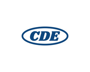 CDE logo design vector template. CDE