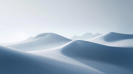 Snowy white snow hills. wintertime snow border. Radiance. Illustration