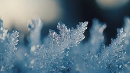 Delicate Ice Crystals Form Intricate Winter Patterns