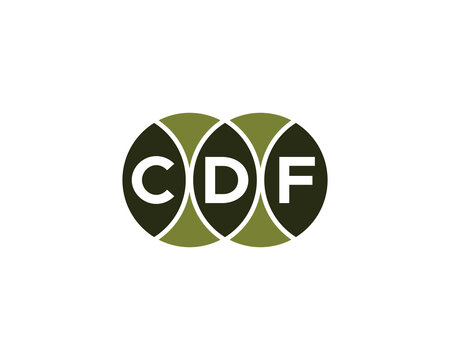 CDF Logo design vector template. CDF