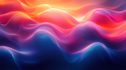 Neon Wave Energy Flow Abstract Background Design