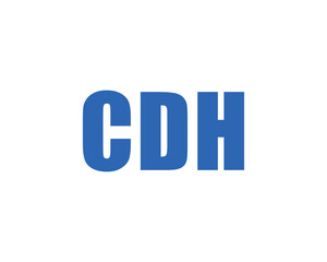 CDH logo design vector template. CDH
