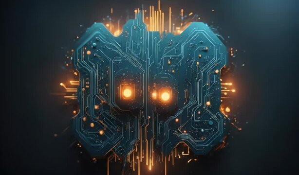 "Circuit Board Butterfly: A Fusion of Technology and Nature"