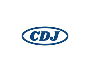 CDJ logo design vector template. CDJ