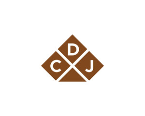 CDJ logo design vector template. CDJ