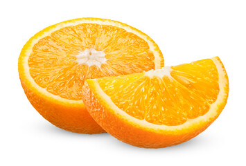 orange isolated on white clipping path