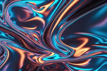 Bold Holographic Rendition with Exquisite Visuals for Wallpaper, Covers, Banners, and Posters