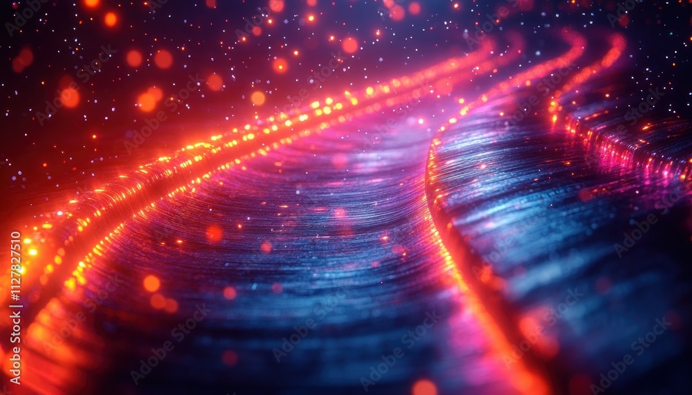 Poster Digital Connection Through Blockchain Technology Innovative Security and Efficiency Network