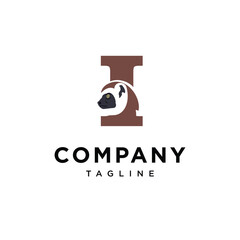  Letter I Sifaka Logo Icon Vector 
