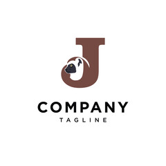  Letter J Sifaka Logo Icon Vector 