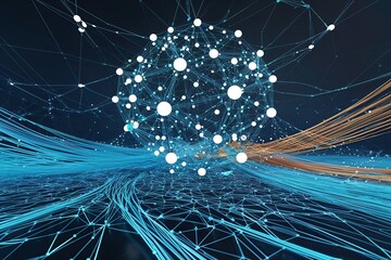 3D Visualization of Innovation and Digital Information Flow through Dynamic Node and Strand Connectivity