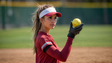 High School Softball Player