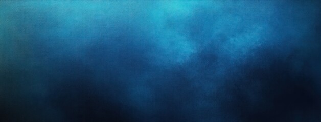 Obraz premium Deep Blue Teal Gradient Abstract Background with Grainy Texture and Soft Lighting