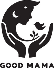 mama Vector silhouette, mama Silhouette, mama icon set, mama logo,mama Vector illustration, Vector Graphic, EPS 10 , clip art work,