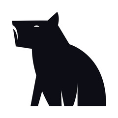 capybara animal silhouette