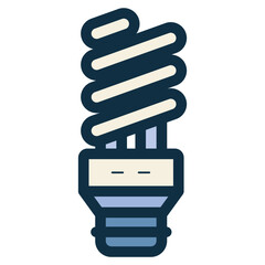 energy saving lamp icon