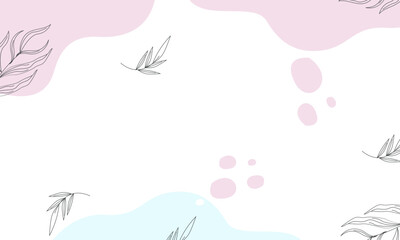 Hand drawn minimal background. Hand drawn abstract shape background