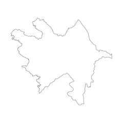 azerbaijan map icon