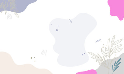 Hand drawn minimal background. Hand drawn abstract shape background