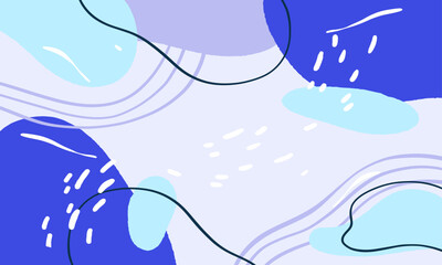 Hand drawn minimal background. Hand drawn abstract shape background