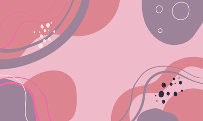 Hand drawn minimal background. Hand drawn abstract shape background