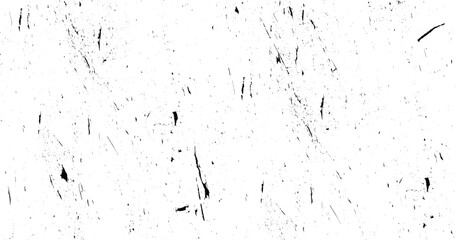 Grunge overlay layer. Abstract black and white vector background. Monochrome vintage surface with dirty pattern in cracks, spots. 