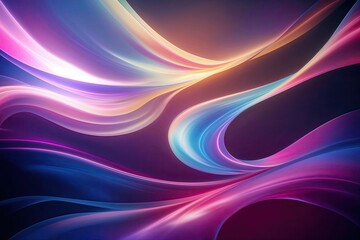 Obraz premium Vibrant Ethereal Background Design with Flowing Luminous Colors