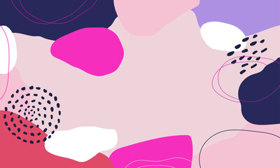 Hand drawn minimal background. Hand drawn abstract shape background