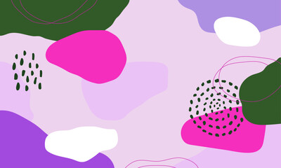 Hand drawn minimal background. Hand drawn abstract shape background