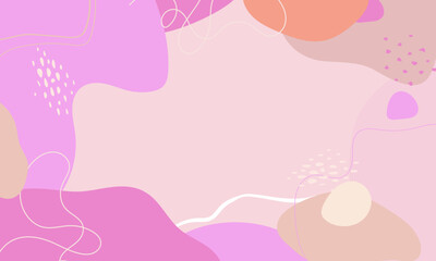 Hand drawn minimal background. Hand drawn abstract shape background