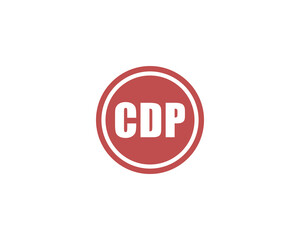 CDP logo design vector template. CDP