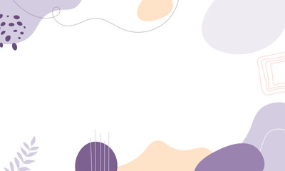 Hand drawn minimal background. Hand drawn abstract shape background