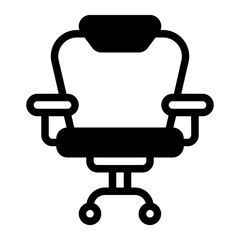 Office Chair glyph icon