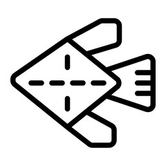 Fish line icon